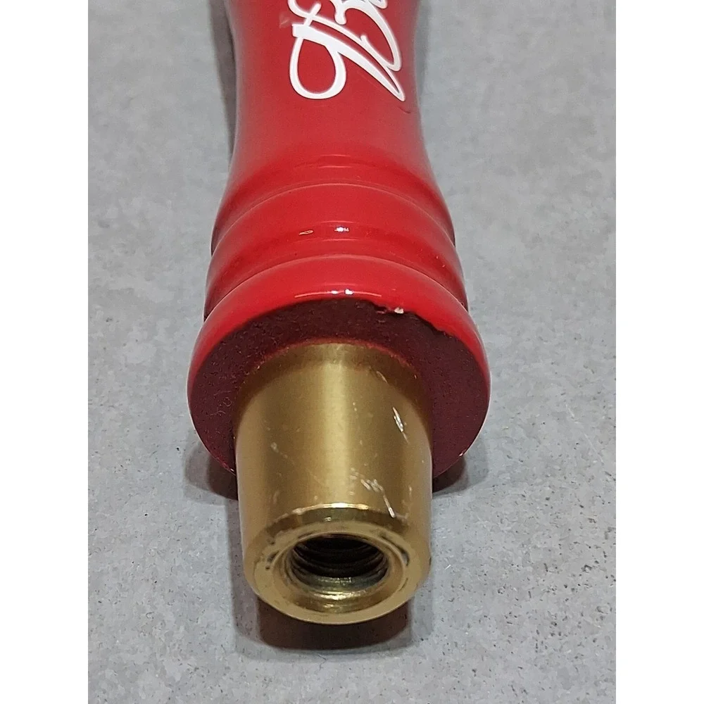 Vintage 2001 Budweiser Red & Gold Wooden Beer Tap Handle